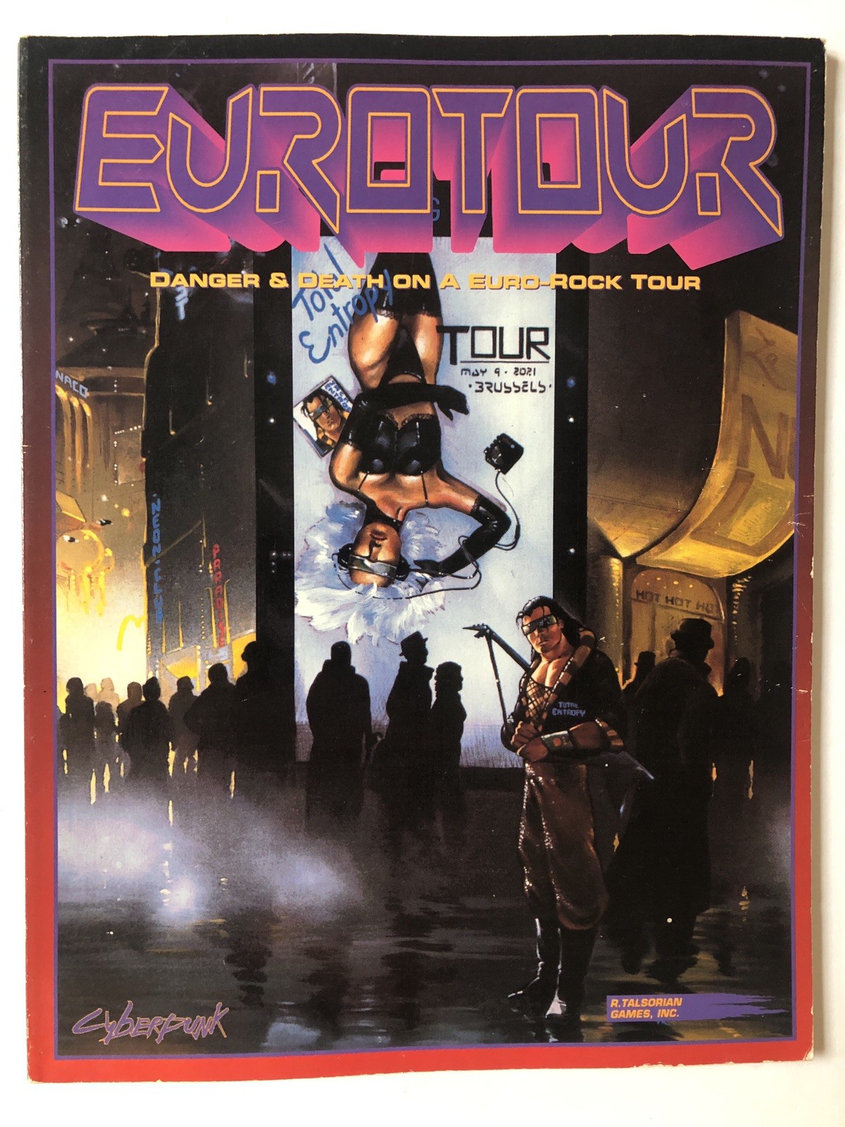 Eurotour Cyberpunk RPG Tal sprain Games CP3131 Book Danger And Death On Tour