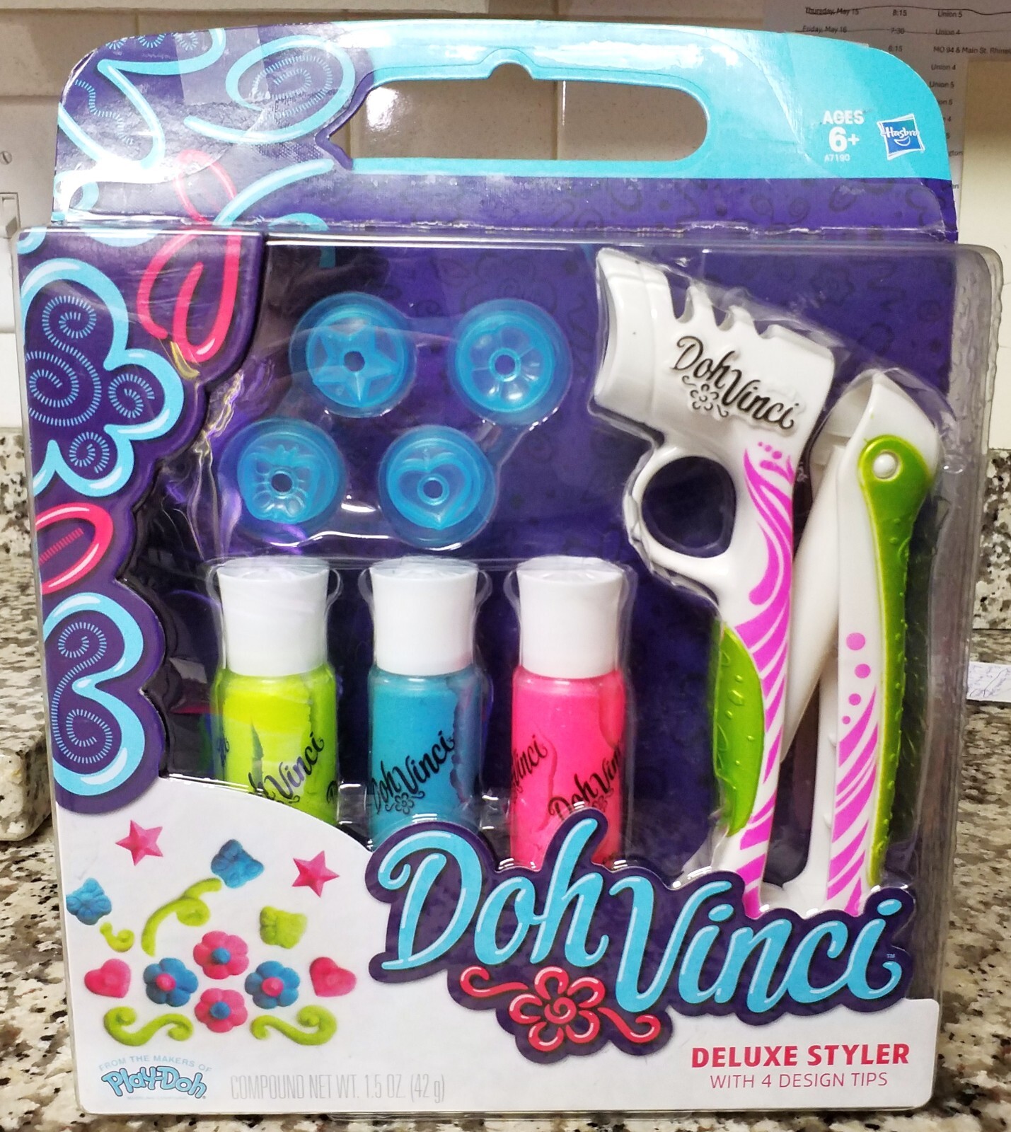 DOH VINCI ~ PLAY-DOH ~ RARE ~ DELUXE STYLER ~ PLAYSET ~ SEALED ~ NEW