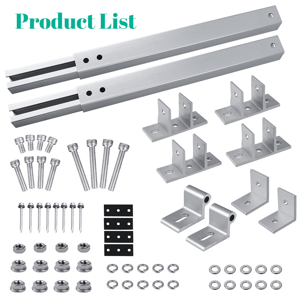 2x Adjustable Angle Solar Panel Mounting Brackets Solar Panel Tilt Mount Bracket