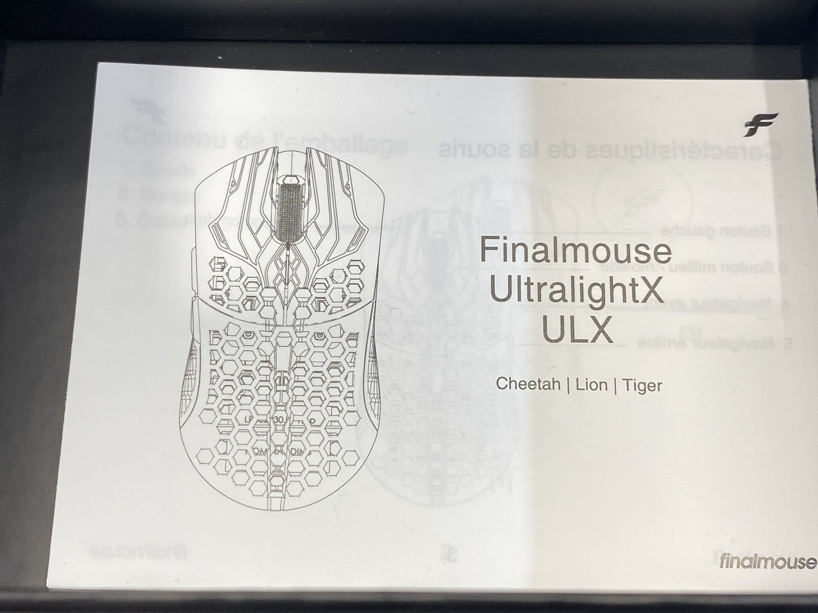 FinalMouse UltralightX Wireless Gaming Mouse Phantom Tiger Large