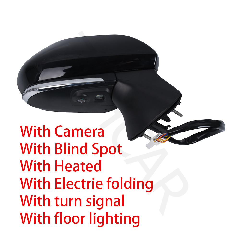 New Passenger Side Mirror Bind Spot Turn Signal RH 14 Pin For Toyota Camry 18-21