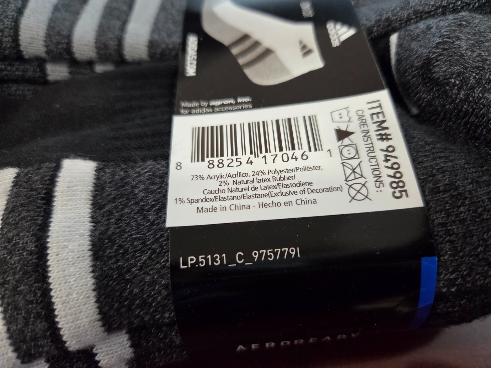 6Pair Adidas Mens Performance Low Cut Cushioned Socks Aeroready Arch Compression
