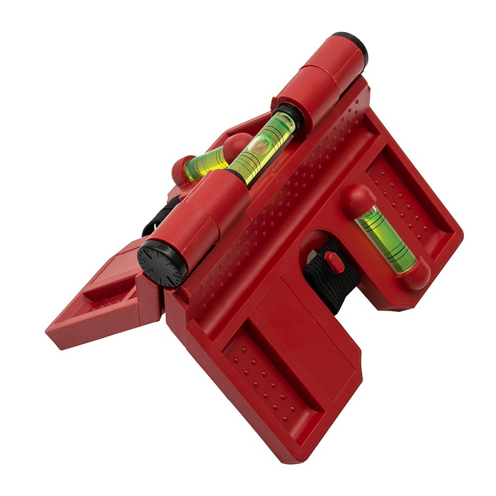 Horizontal Fence Level Meter Post Magnetic Pipe Red W/ Strap With Straps