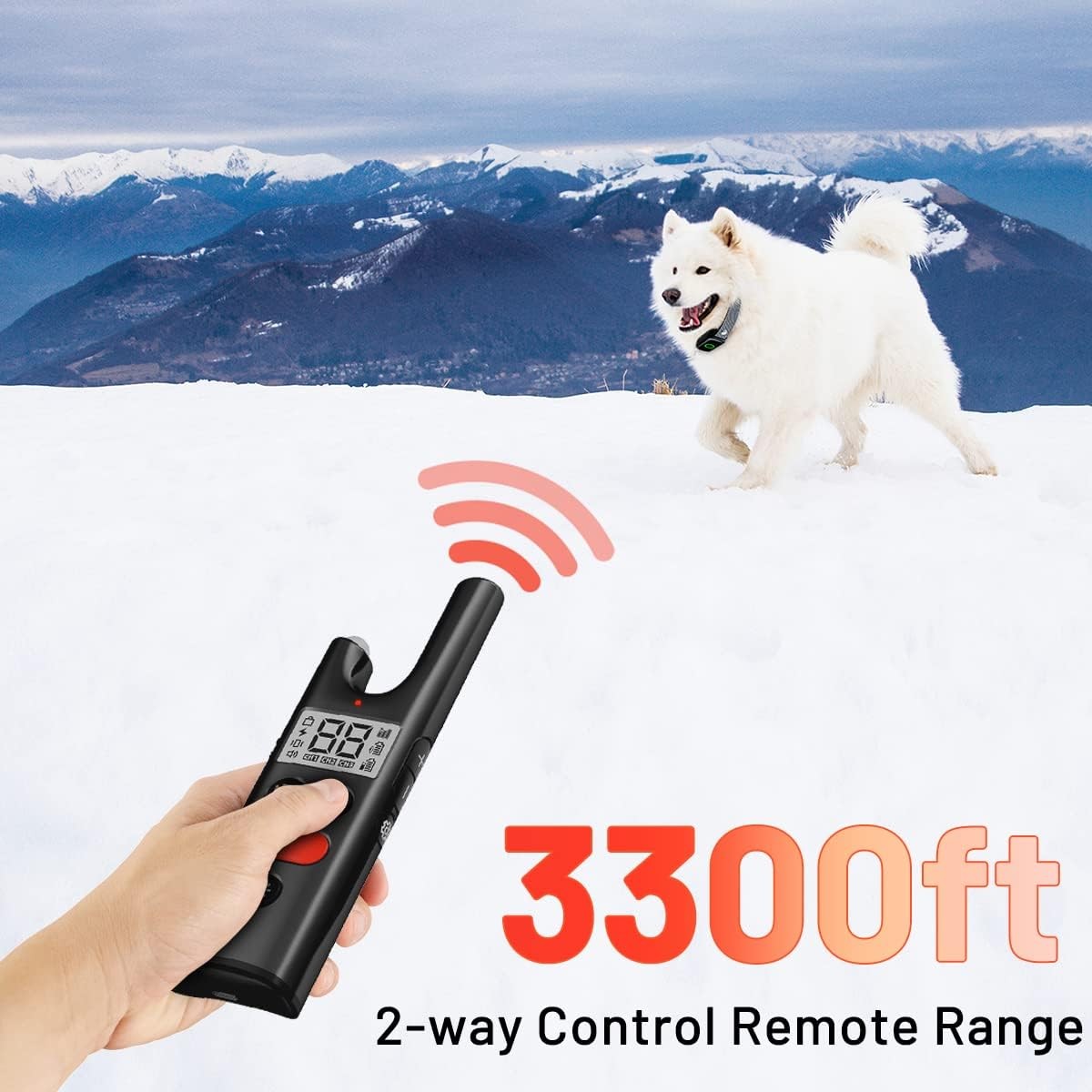 LetsWill Dog Training Collar 3300ft Remote, Waterproof, All Size