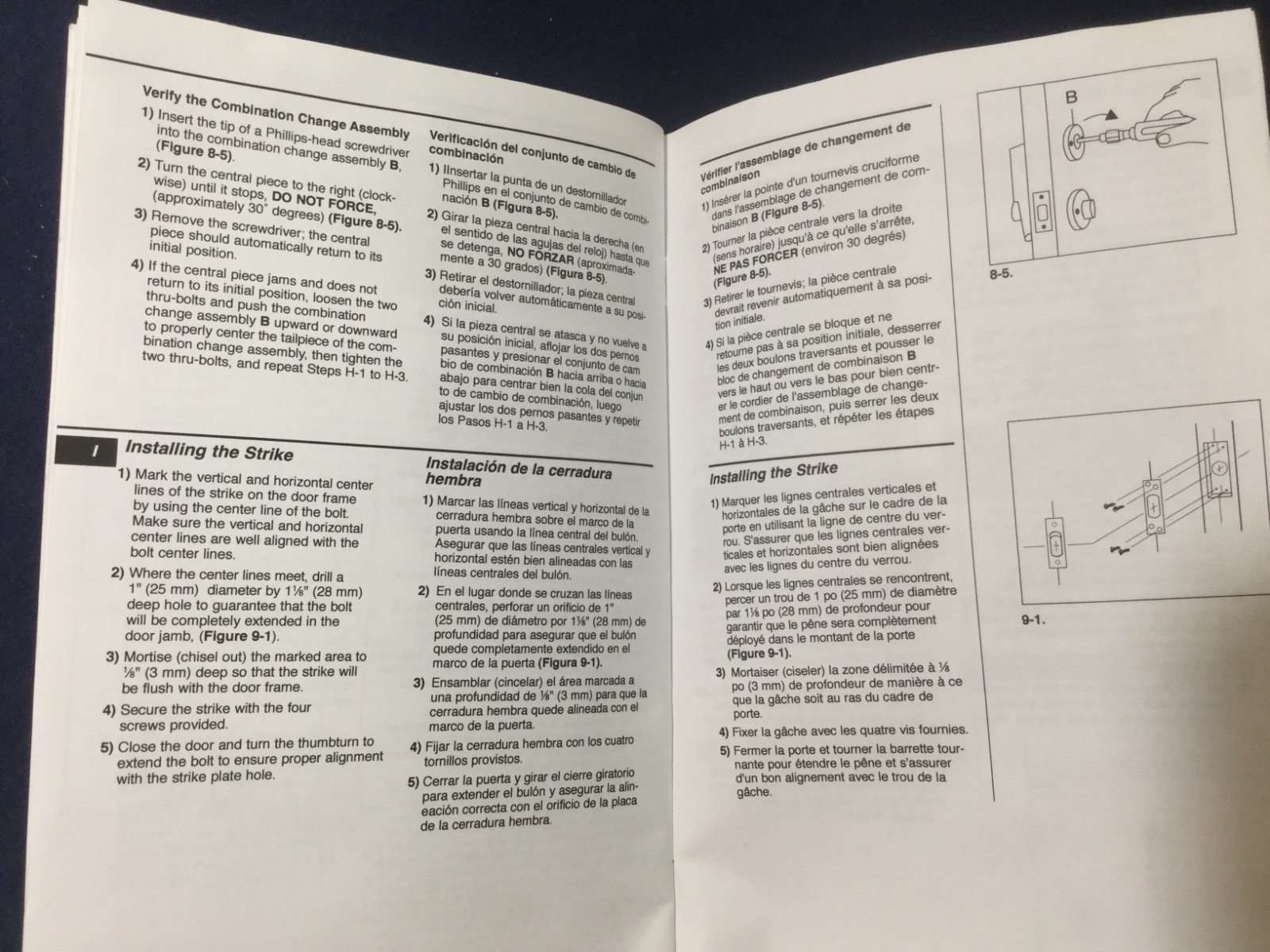 Kaba Simplex 7102/7108 Pushbutton Lock Instruction Book