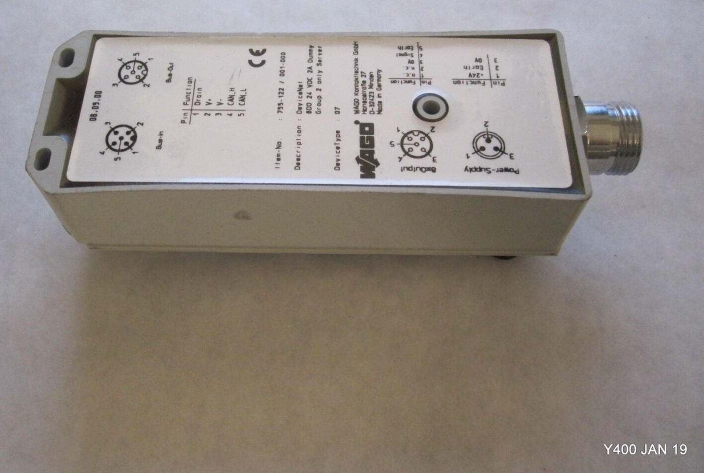 Wago Device Net Module 8DO 24 VDC 2A 755-122