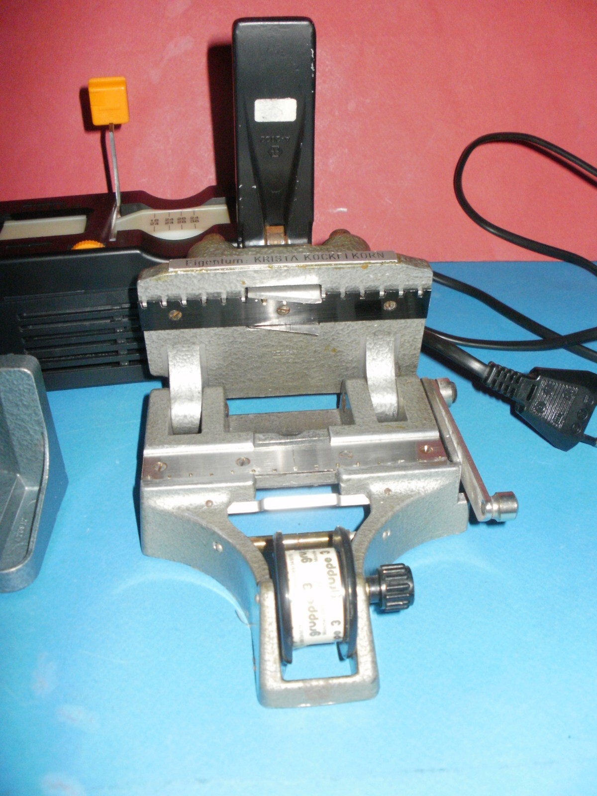 Lot of three different devices for viewing and processing slides from Germany