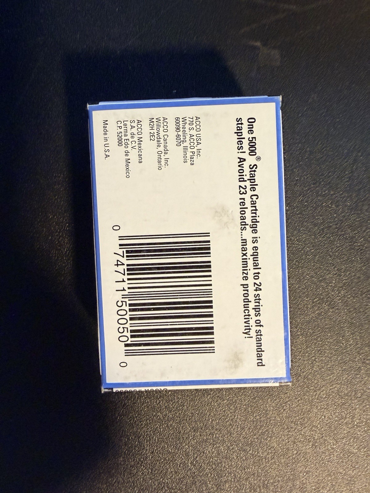 Swingline 5000 Staple Cartridge Model 50050