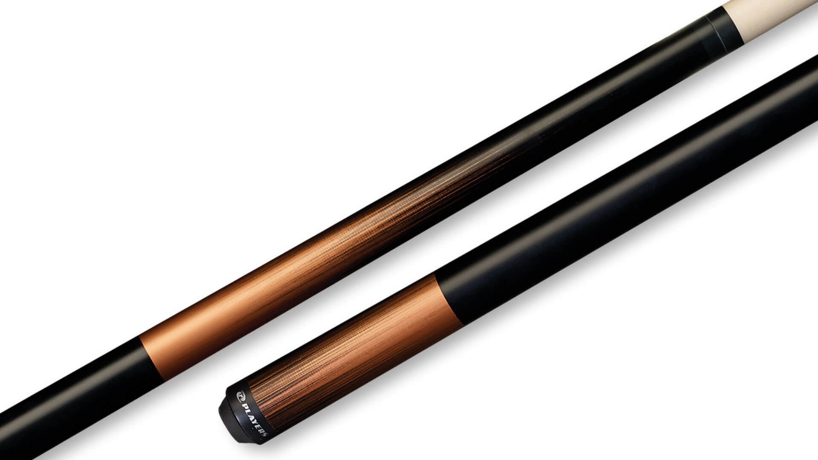 Players C-704 Pool Cue – Matte Captain Copper/Black Gradient, Wrapless, 18–21 oz