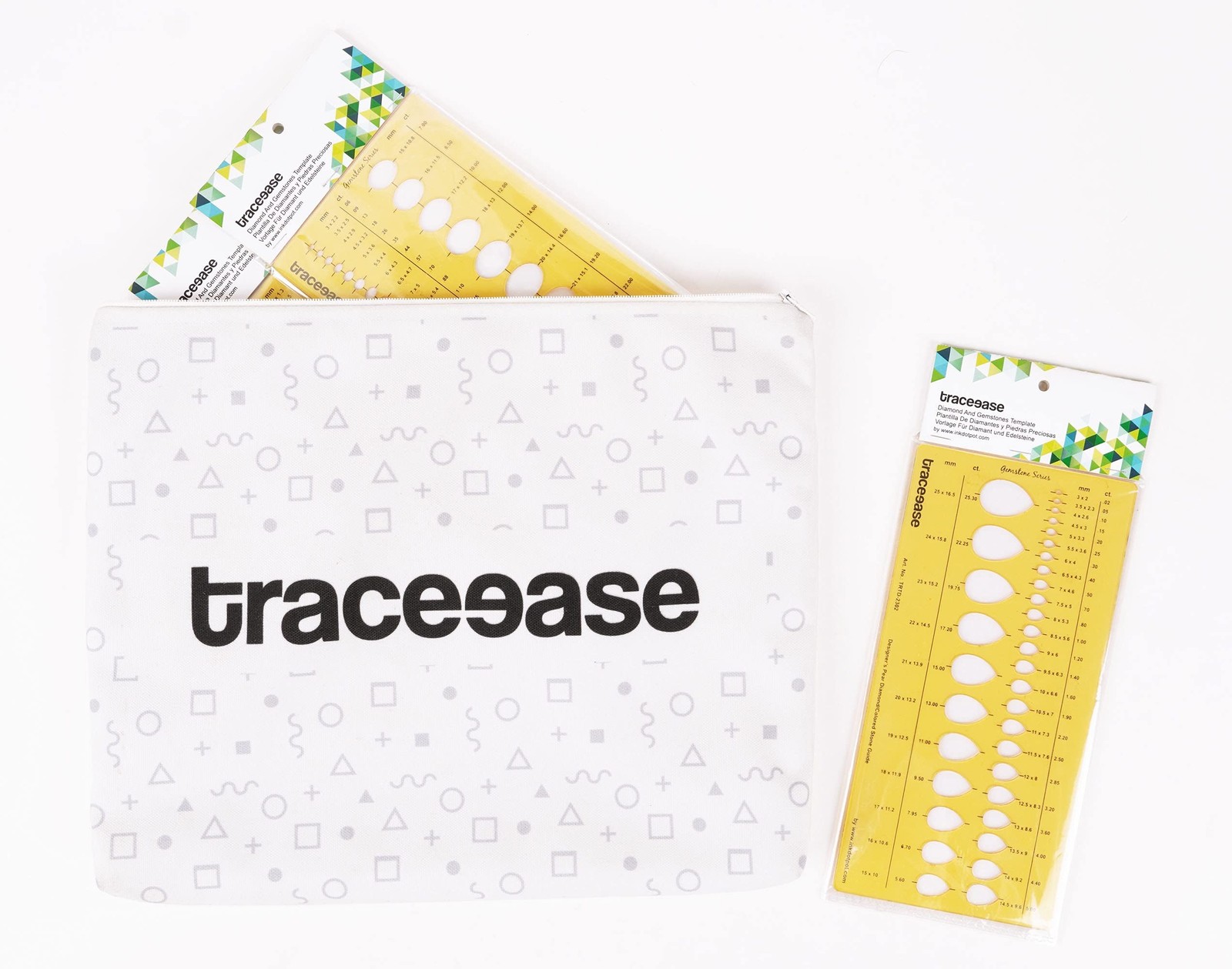 Traceease Jewelry Designing Template Drafting Tools Gemstone Multi,Size Jewel...