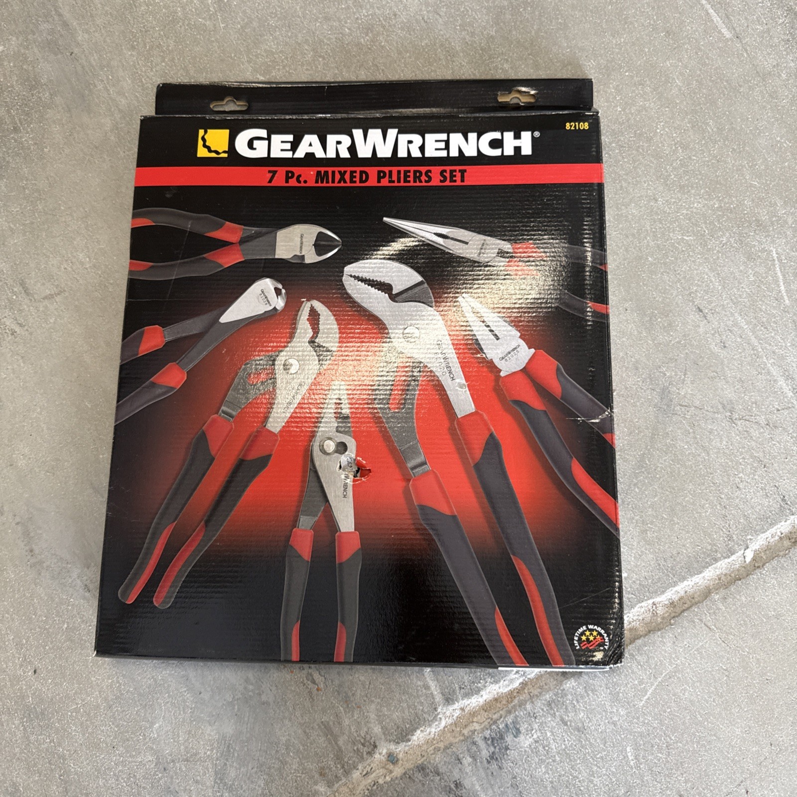 GEARWRENCH 82204C - 6 Pc. Pitbull Dual Material Mixed Plier Set