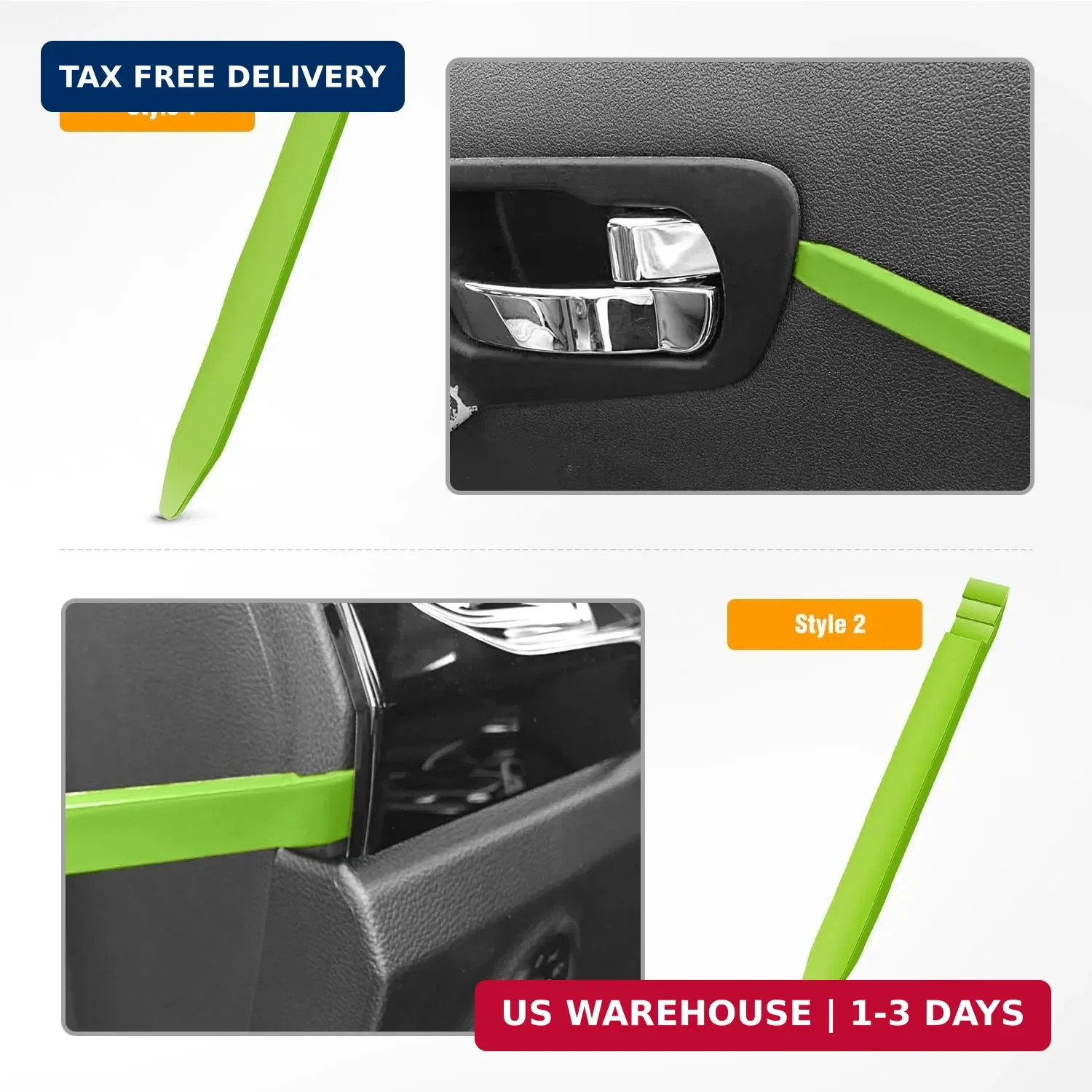 5PCS Auto Trim Removal Tool Kit No Scratch Car Dash Panel Fastener Remover
