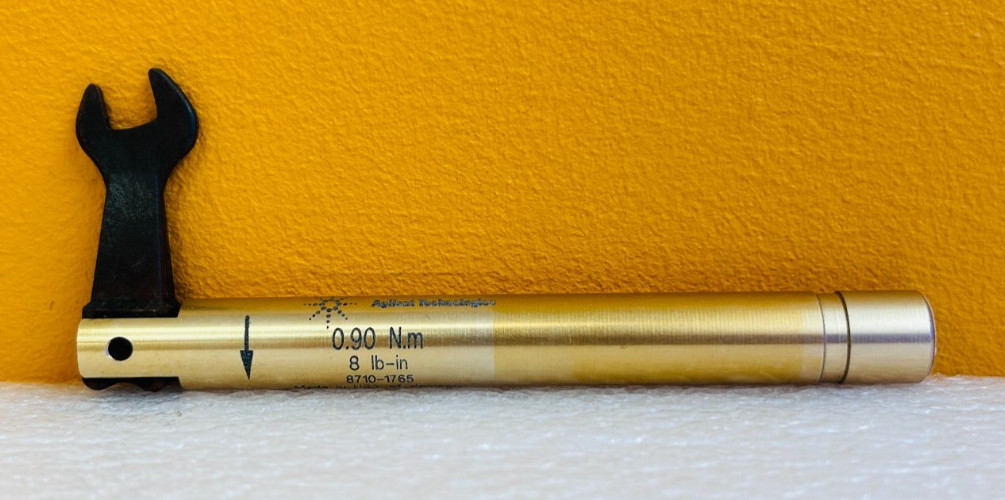 Agilent Keysight 8710-1765 5/16", 0.9 nM, 8lb-in Open-End Torque Wrench. Tested!