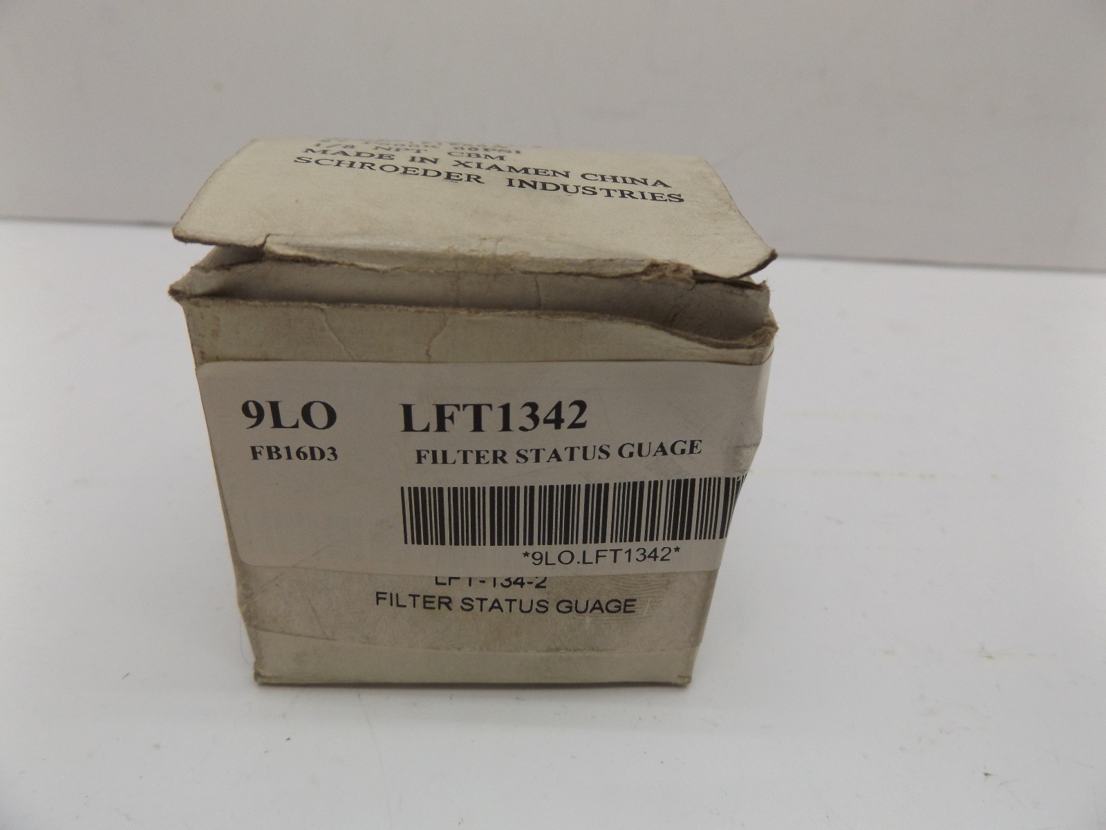 SCHROEDER PRESSURE INDICATOR 60PSI LFT-134-2 1/8" NPT BACKMOUNT