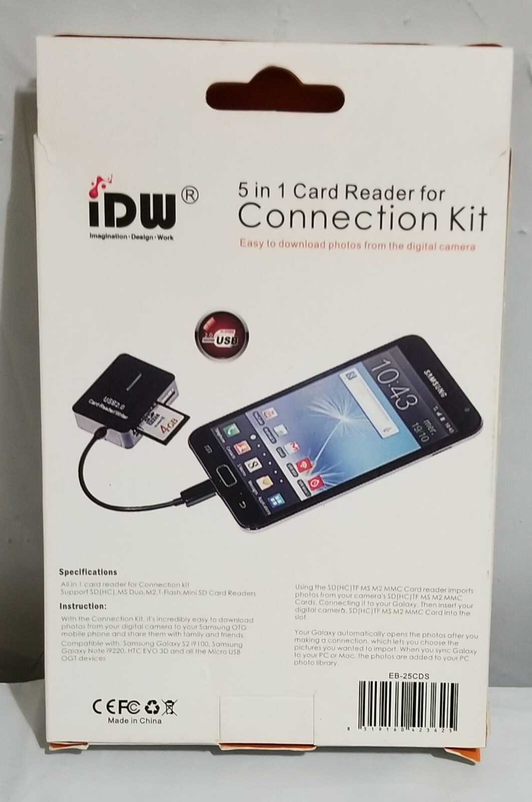 5 in 1 Card reader for Connection Kit New in Box