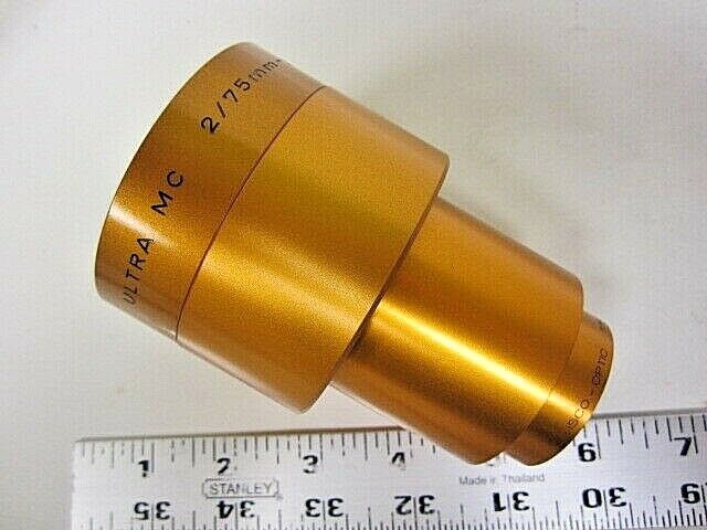 Isco 75mm Ultra MC 35mm Motion Picture Lens DIng in Rear Barrel