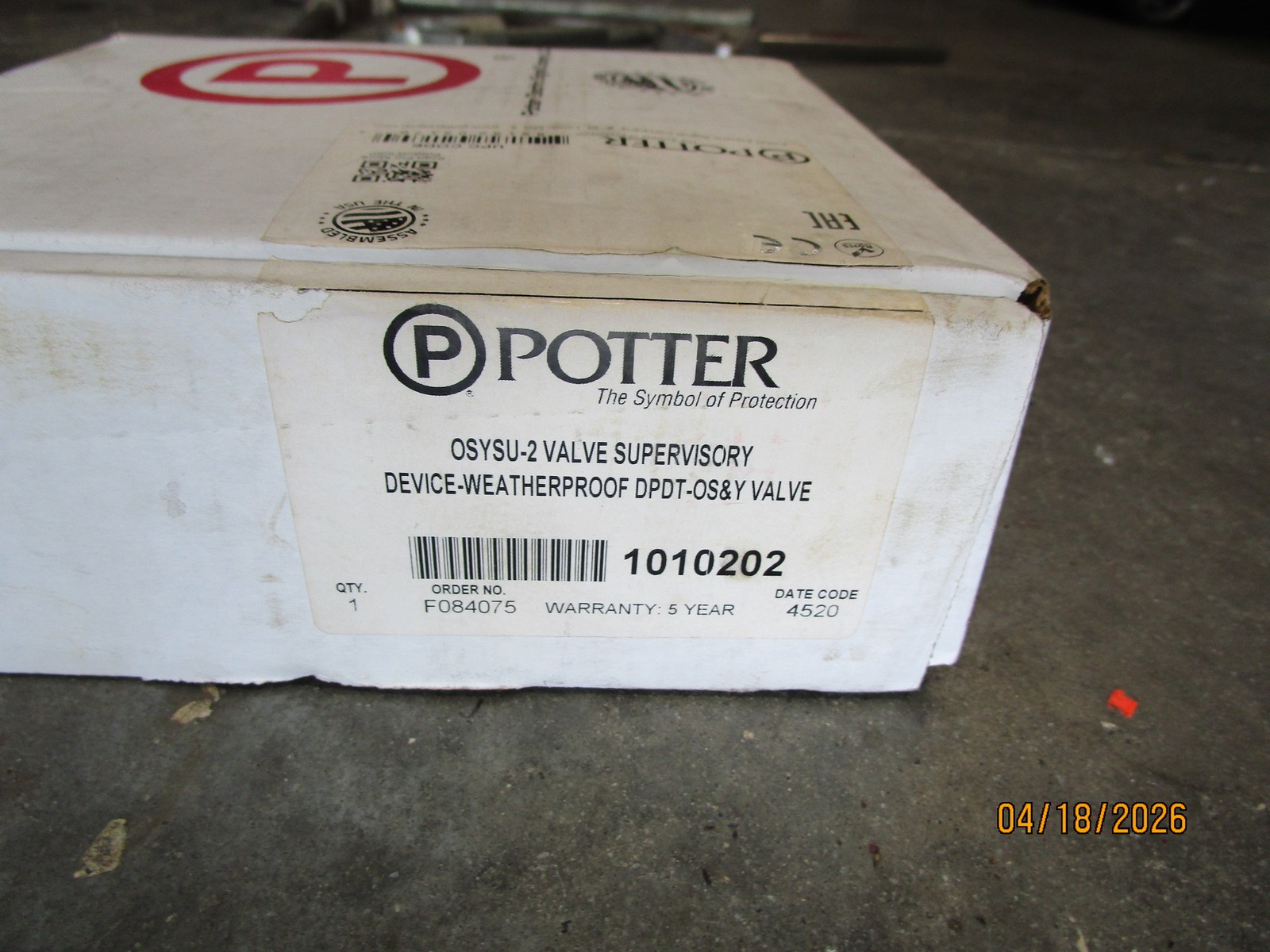 Potter 1010202 OSYSU-2 Valve Supervisory Devise