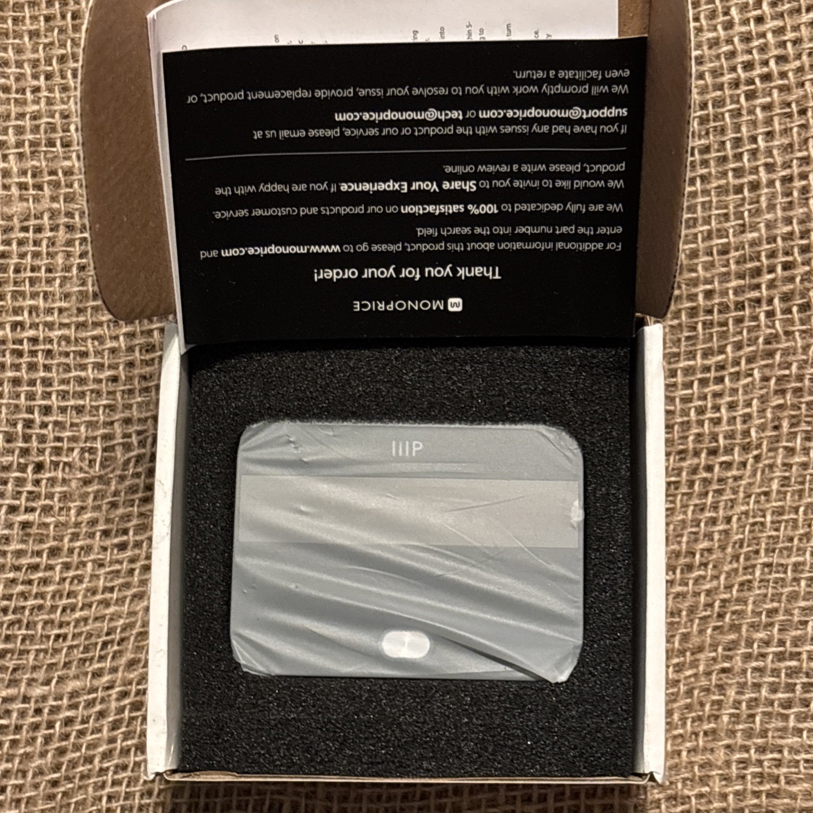 Monoprice Premium Bluetooth 5 Transmitter & Receiver With aptx HD aptX Open Box