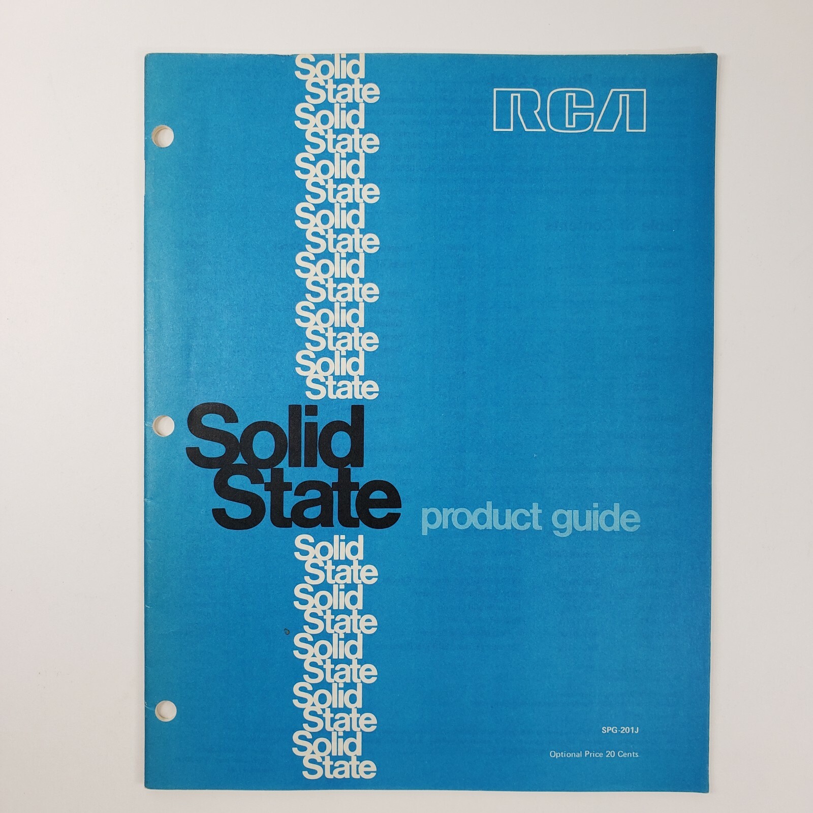 RCA Solid State Product Guide Catalog 1972