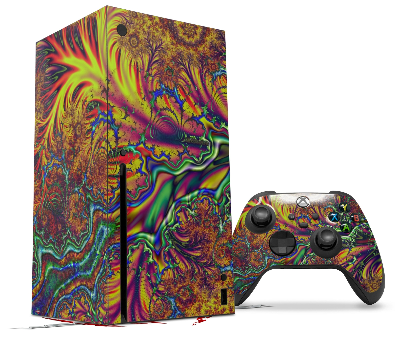 Skins XBOX Series X Console Controller Fire And Water