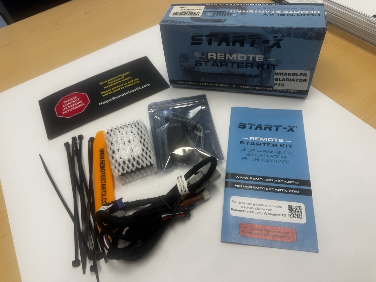 Start-X Remote Starter Kit Jeep Wrangler JL Gladiator JT Push To Start PTS