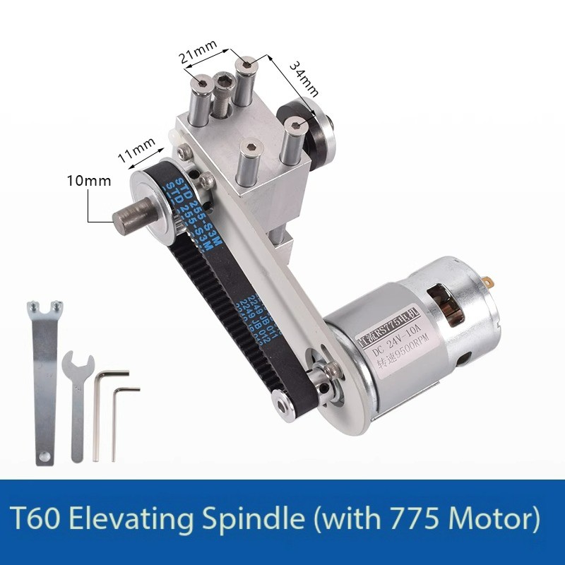 DIY Table Saw Spindle and Table Saw Bearing Housing Cutting and Grinding Spindle