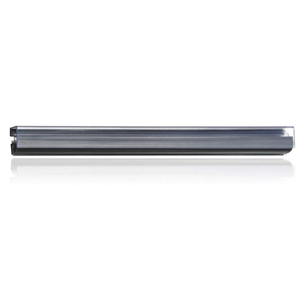 GHENT H24-6 Display Rail,24"W,1-1/2"H,Clear,PK6 48GD17