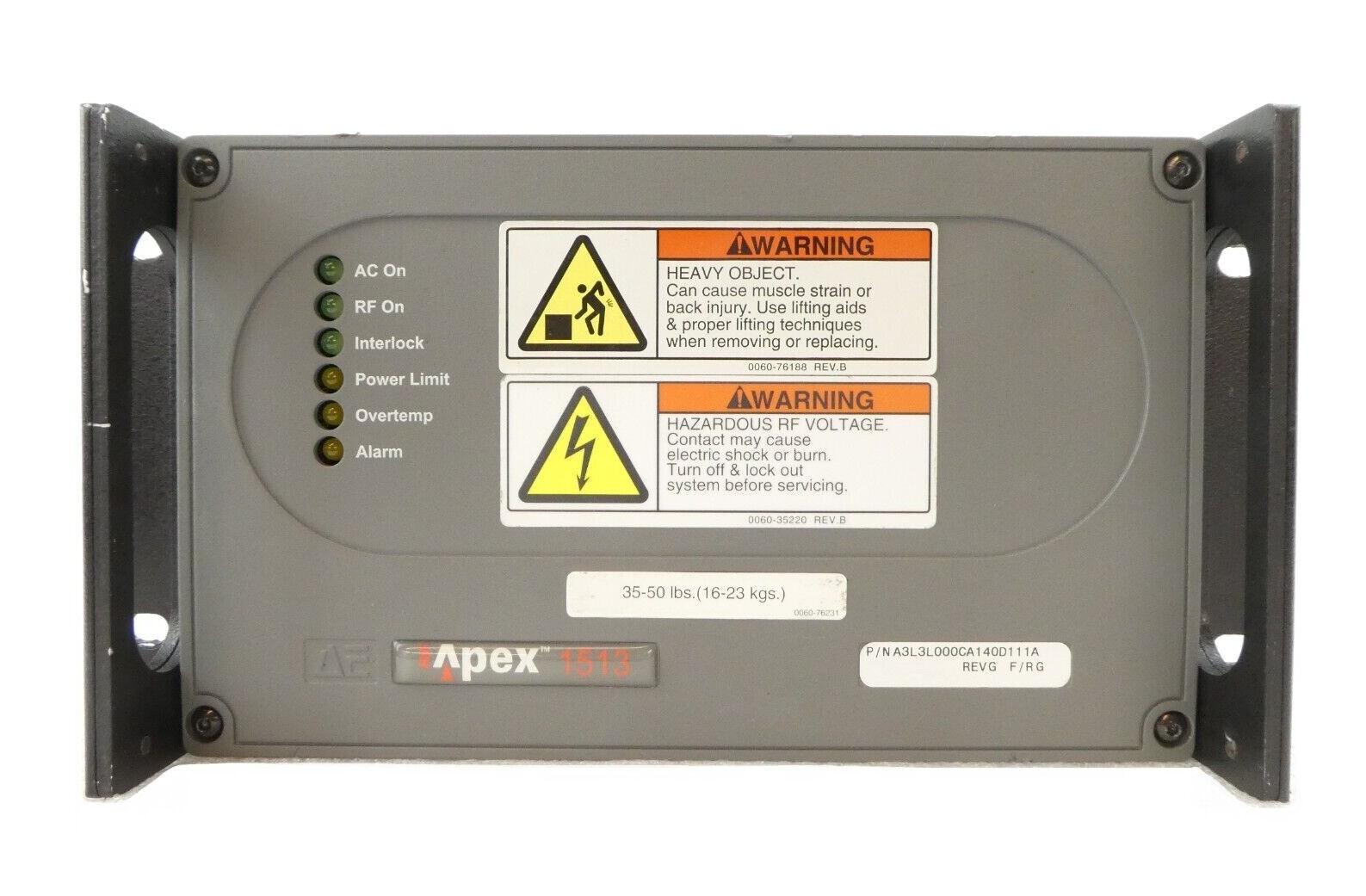 Apex 1513 AE Advanced Energy A3L3L000CA140D111A RF Generator Tested Working
