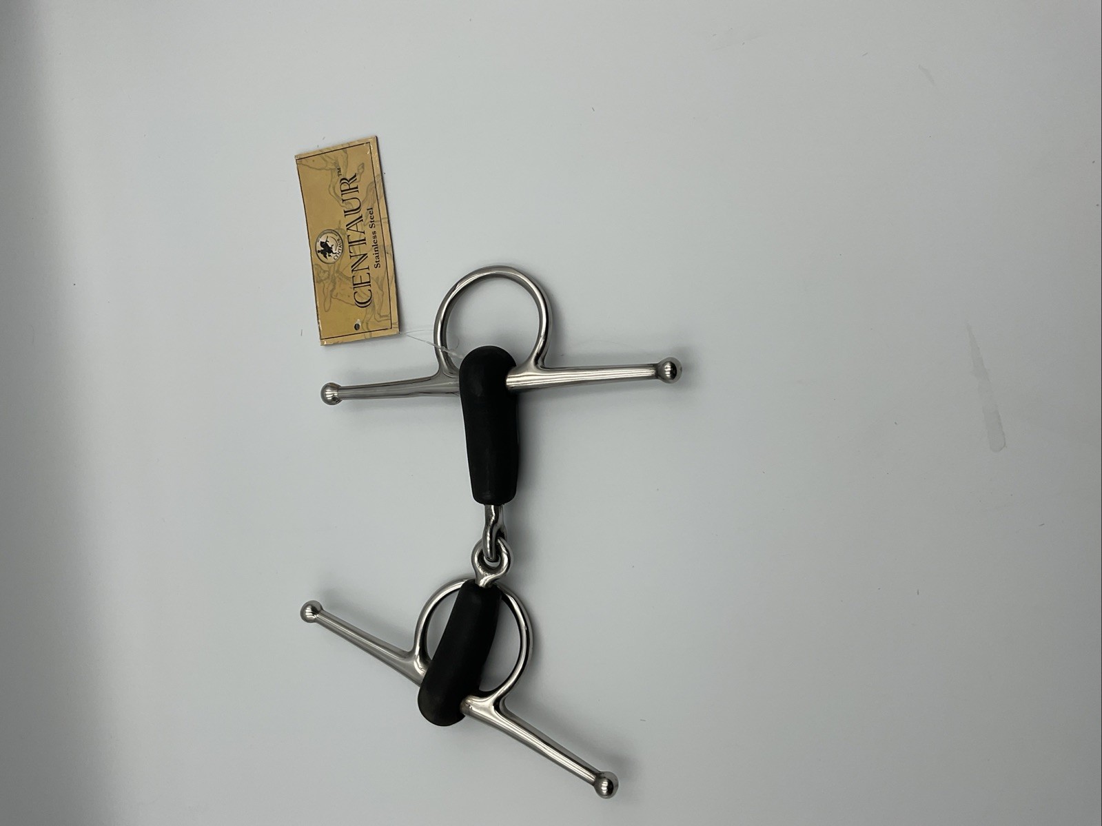 Centaur Stainless Steel Rubber Full Cheek Snaffle Bit 5”