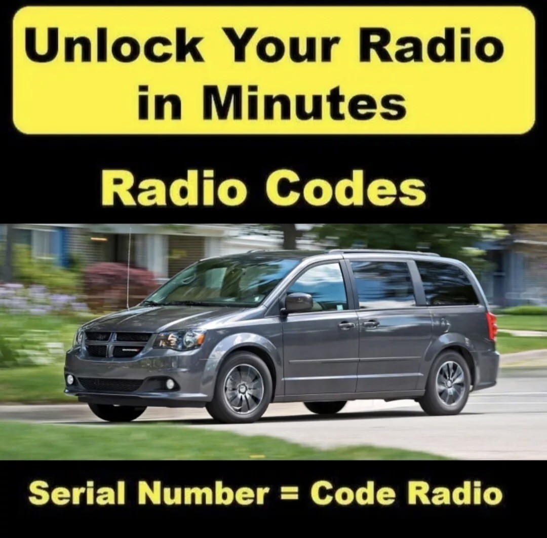 ✅ Dodge Grand Caravan Radio Code Unlock | Anti-Theft PIN | Fast Digital Delivery