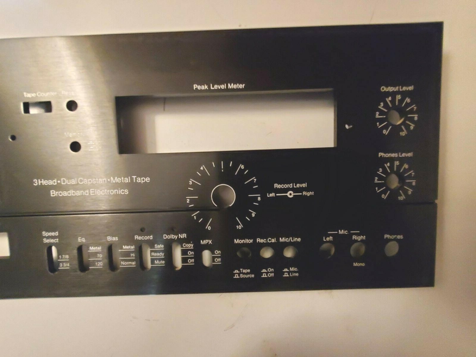 BIC T-3M Face Plate