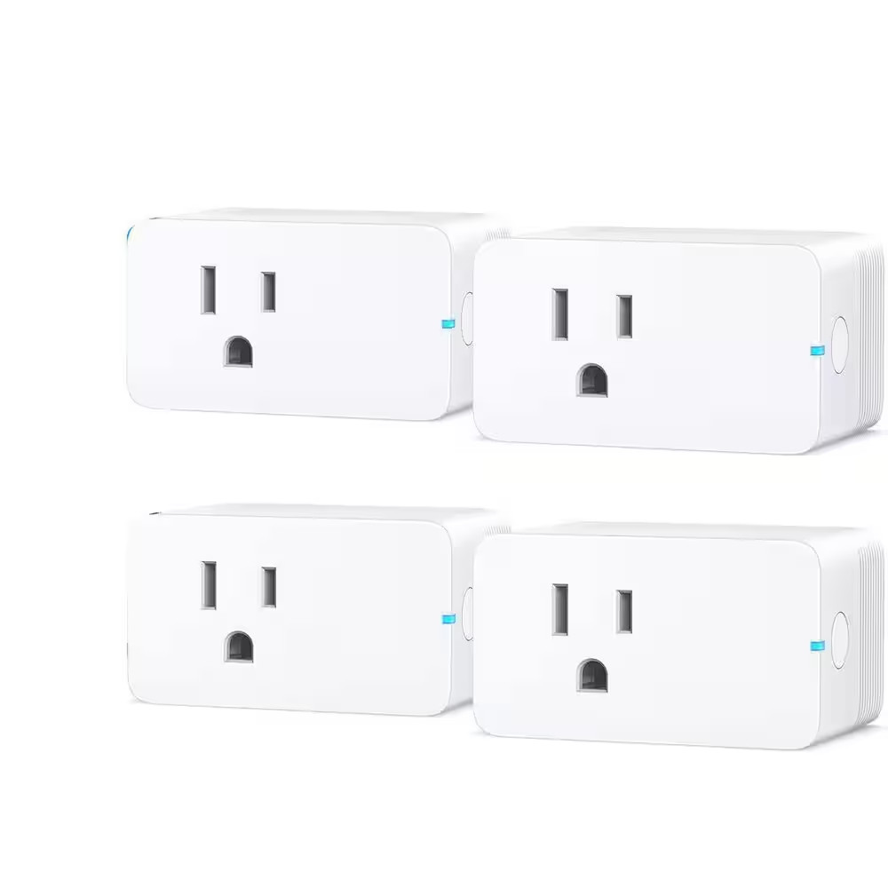 15 Amp 120 Volt Wifi Bluetooth Smart Plug Energy Monitoring Grounding Outlet Voi