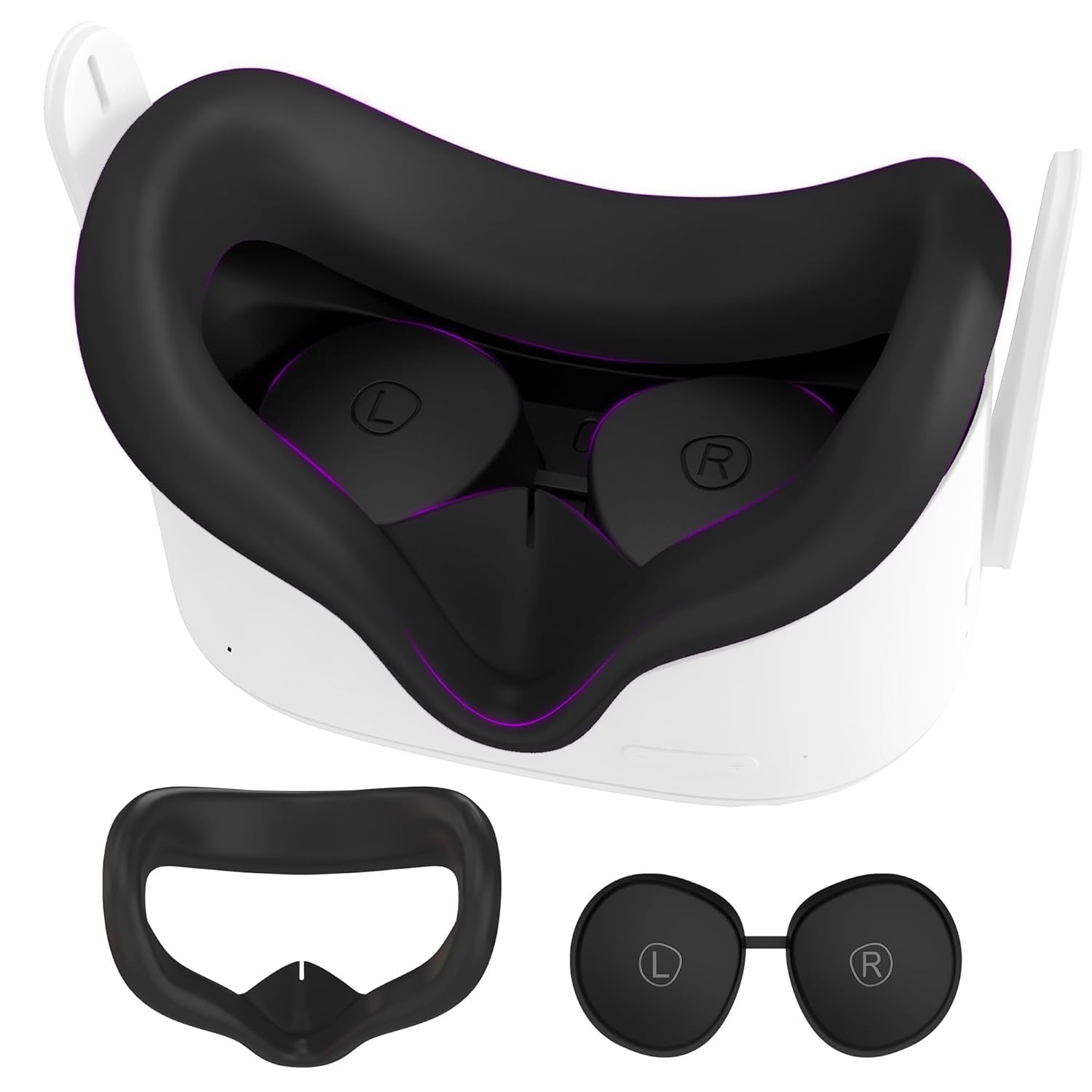 Silicone Face Pad for Meta Quest 2 Standard Facial Interface with Lens Cover ...