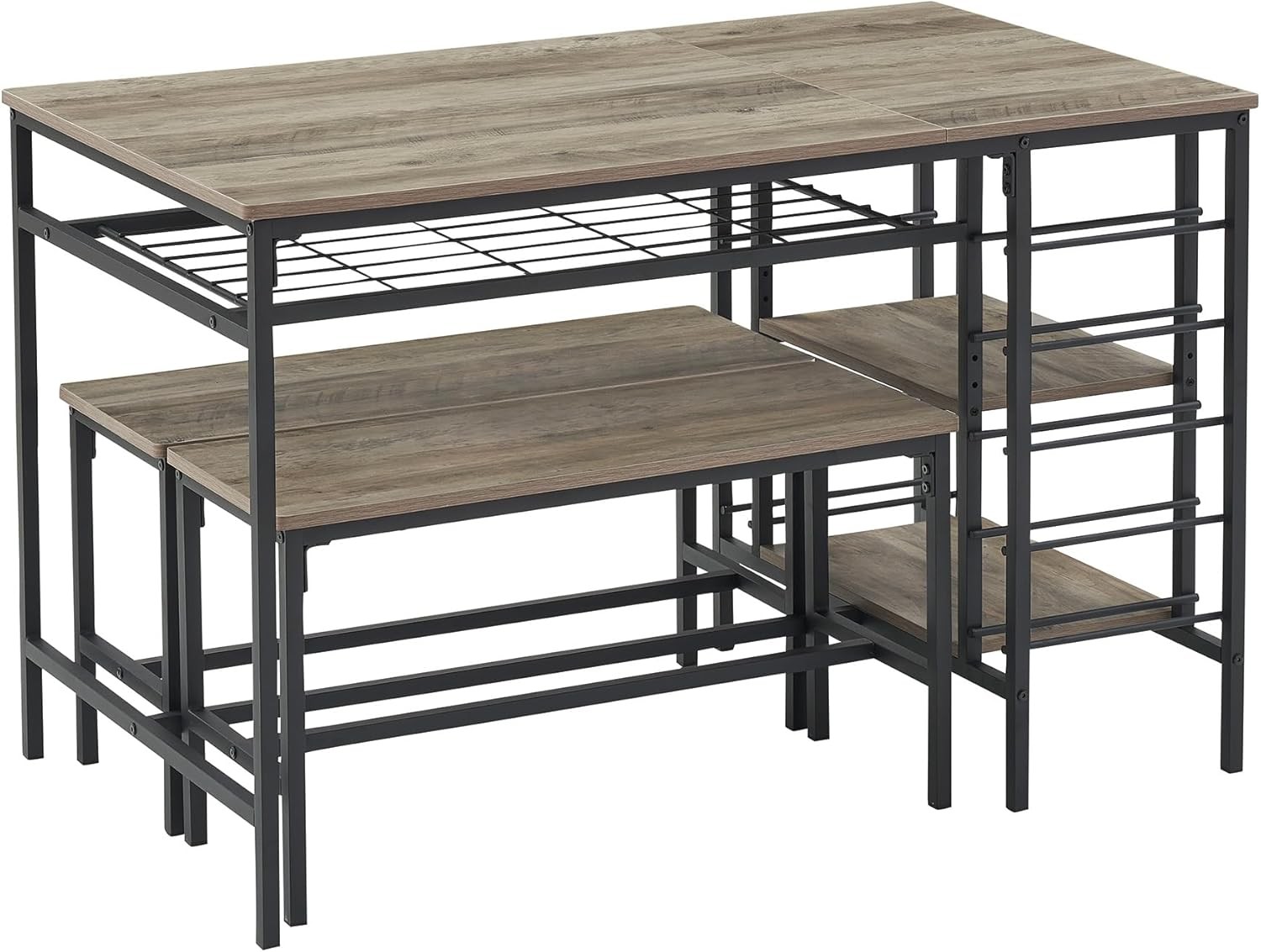 Dining Table Set for 4 Kitchen Table Set for 4 With 2 Benches Dining Room Table