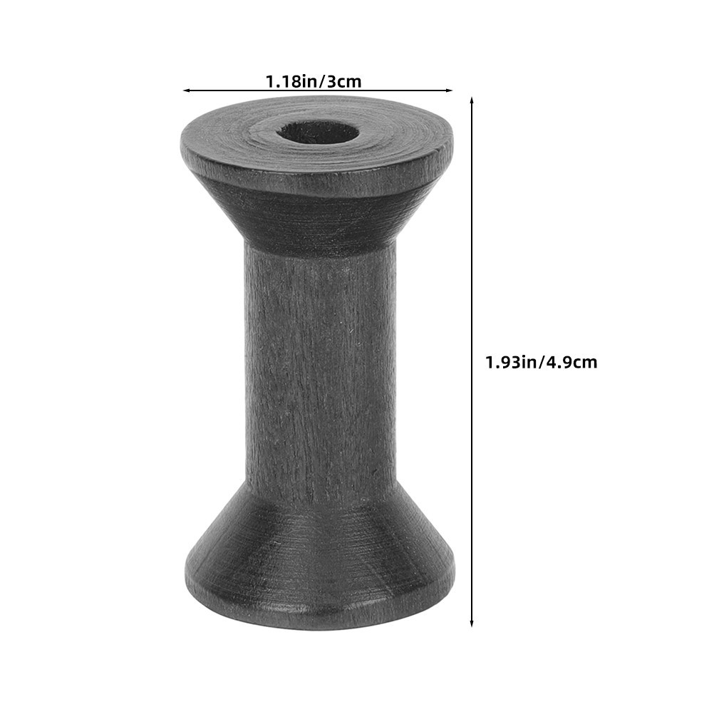 15 Pcs Knitting Yarn Holder Empty Thread Spool Wood Ribbon Spools