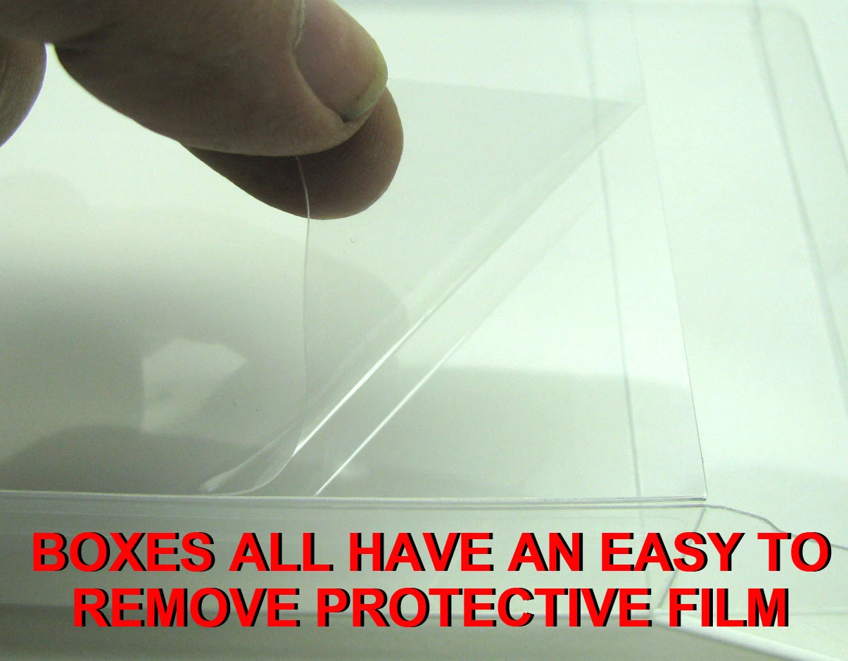 10x Clear Plastic Protective Box Protector Sleeve For Atari 2600/7800 Game Boxes