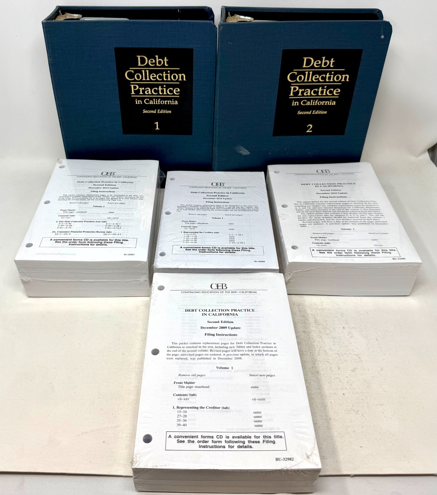2006 2nd Ed. CEB Debt Collection Practice In California Volumes 1 & 2 + Updates