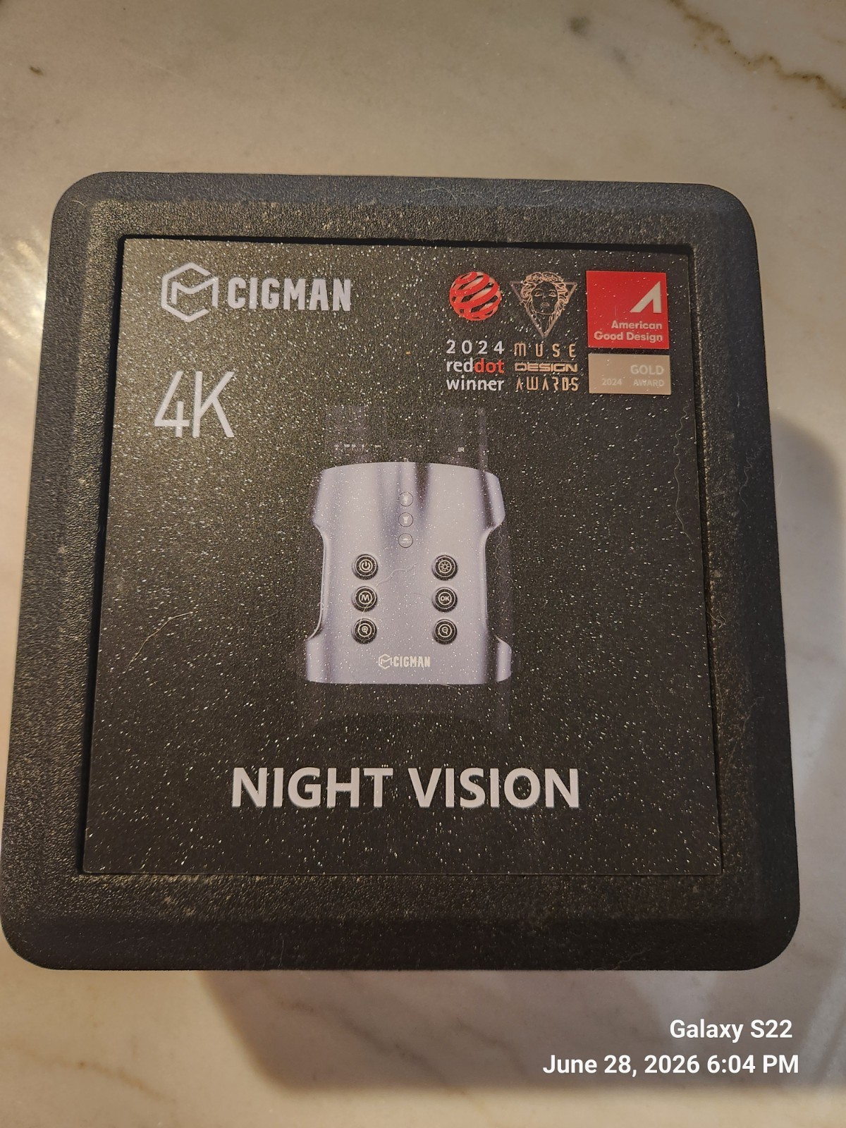 True 4K Night Vision Binoculars,Infrared Goggles w Full-Color Low-Light Imaging
