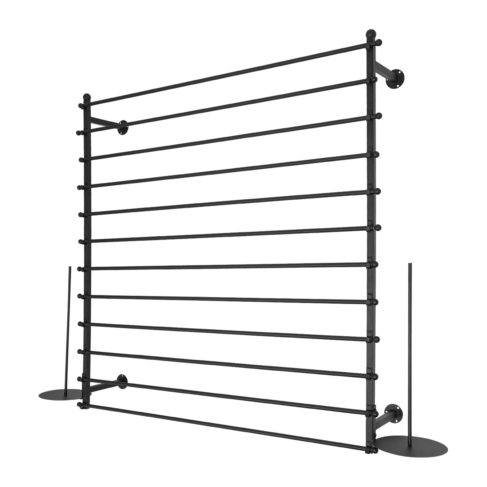 Wall-Mounted Display Rack, Wrapping Paper Ribbon Holder, Organizer