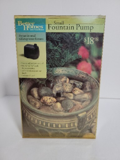 BETTER HOMES AND GARDENS SMALL FOUNTAIN PUMP 60GAL/HR NEW SEALED