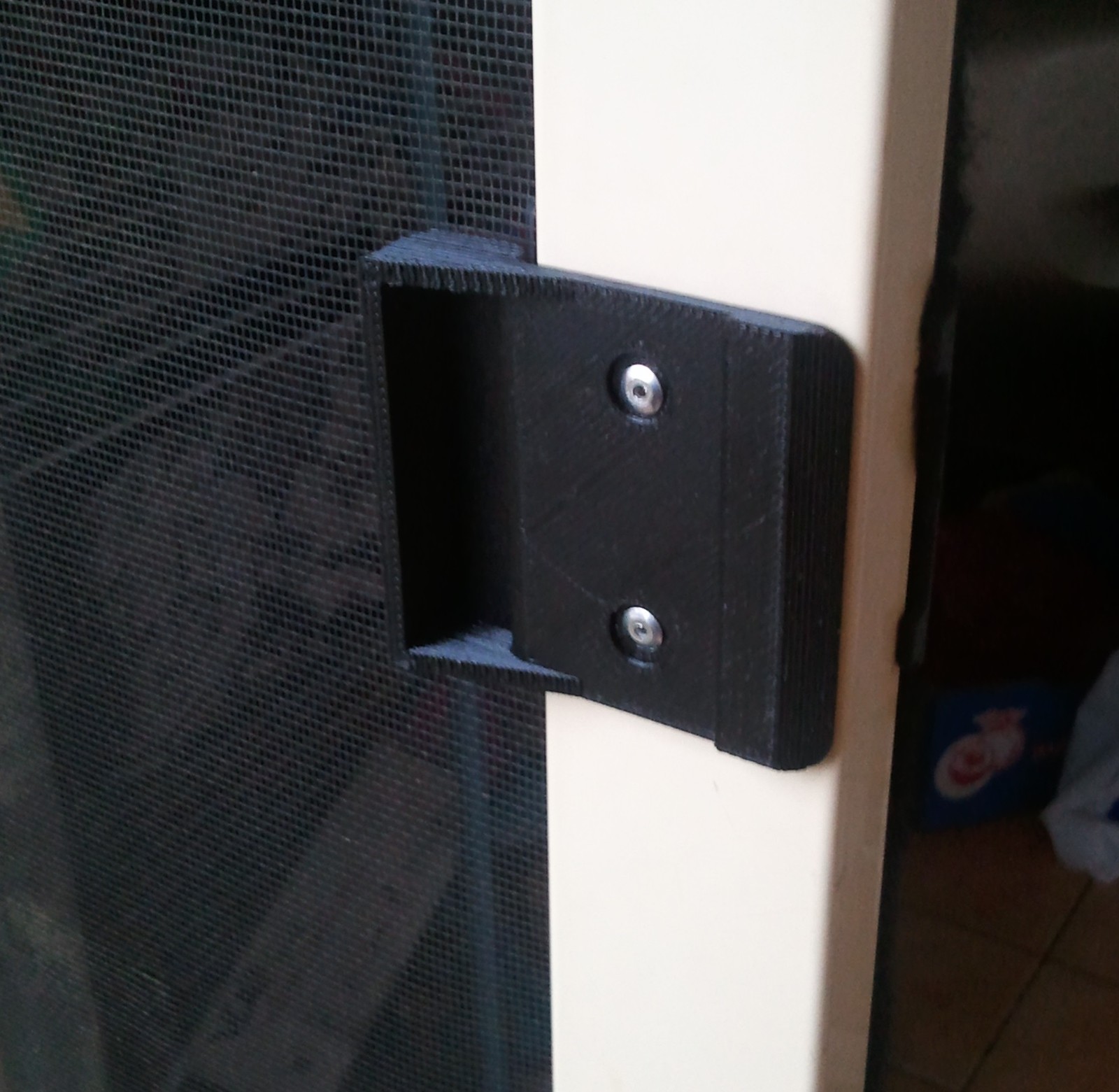 Sliding Fly Screen Door Black Plastic Handle Pull