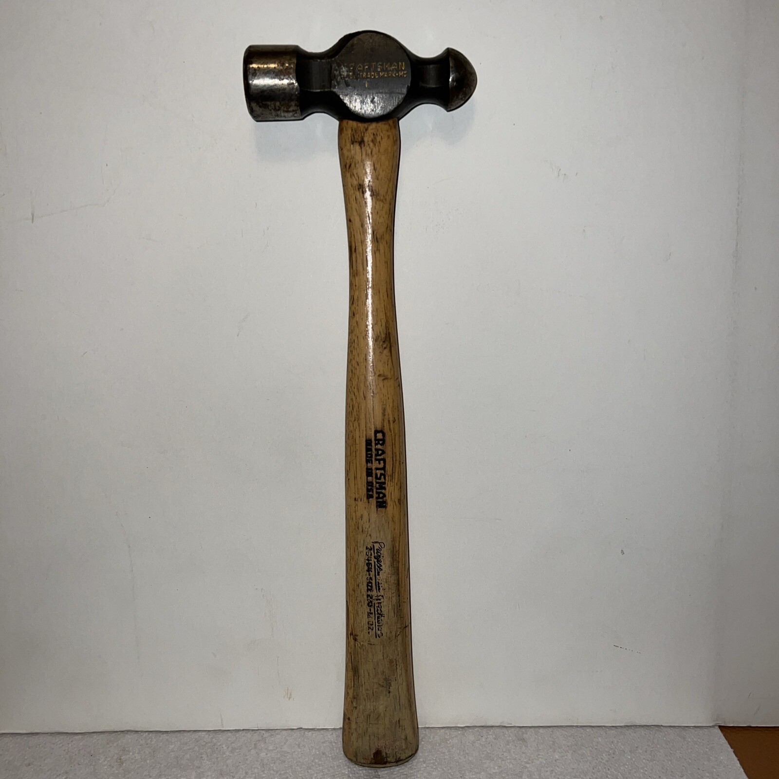 VINTAGE CRAFTSMAN PROFESSIONAL =TDMRK= 38464 12oz BALL PEEN HAMMER Made in USA!