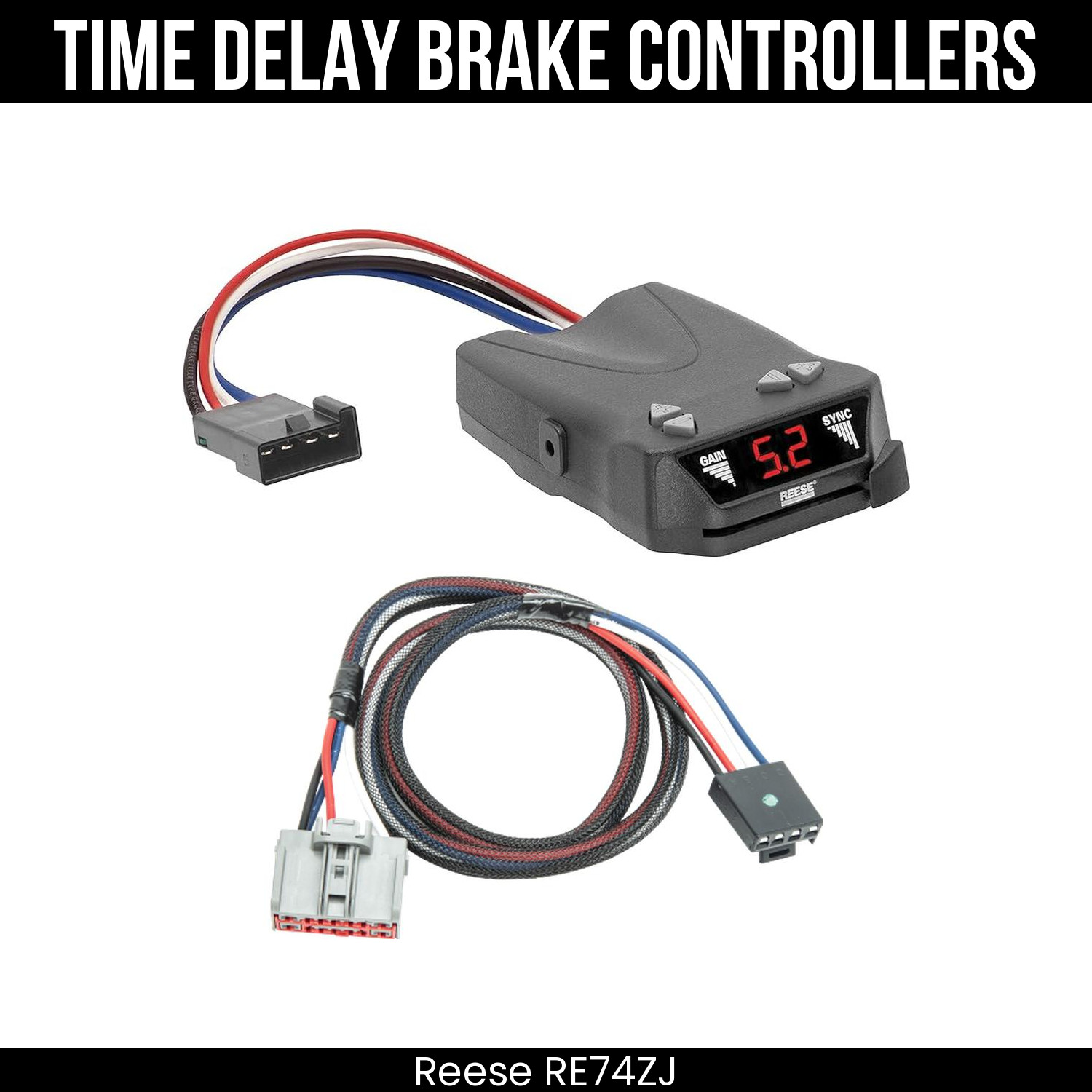 Reese Brakeman IV Brake Control 8507111+ Plug Adapter For 20-25 Silverado Sierra