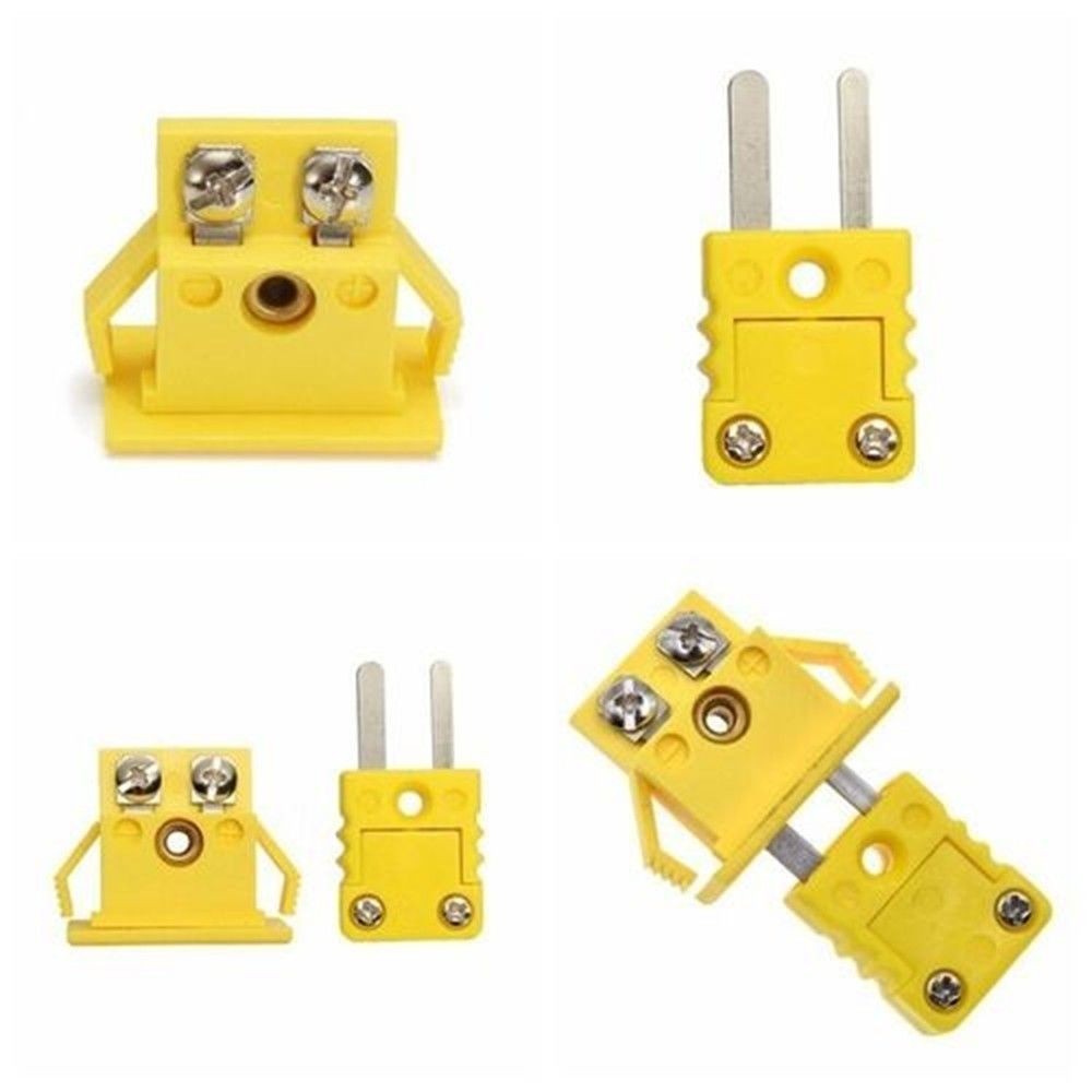 1 Set K Type Thermocouple Miniature-Socket & Panel Mount &Alloy-Plug Connector