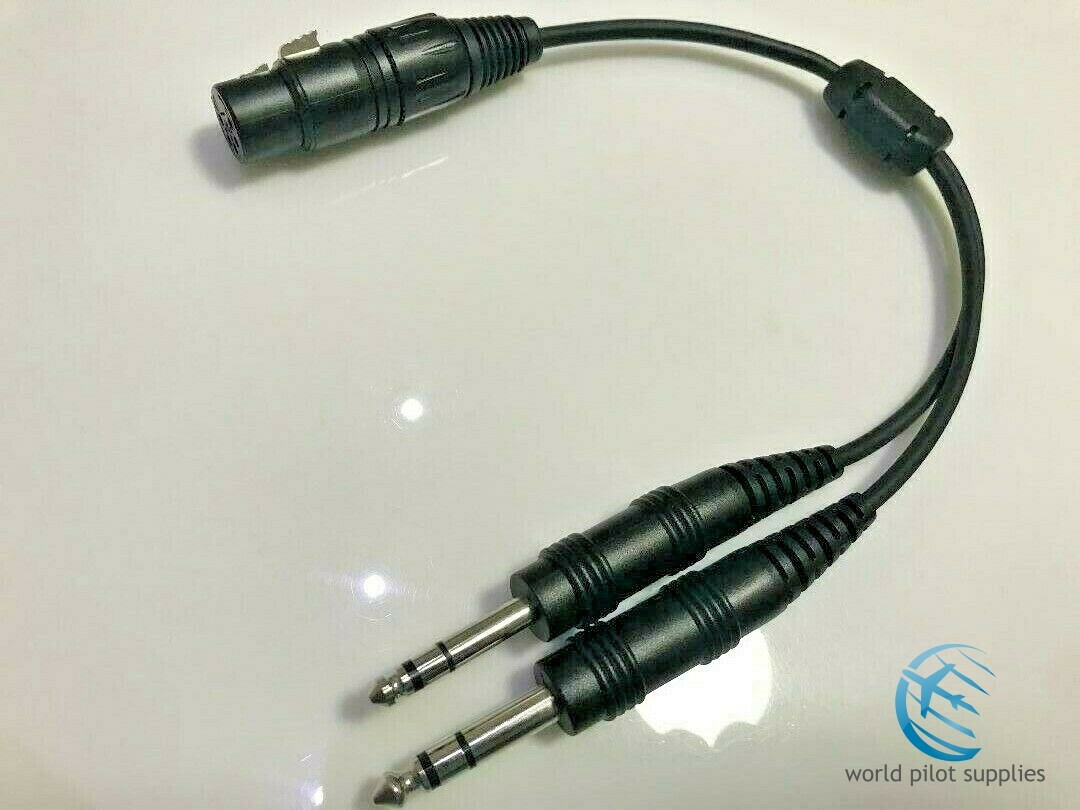 NEW, WORLD PILOT SUPPLIES, AIRBUS to G/A HEADSET ADAPTER p/n WPS-3 FREE SHIPPING