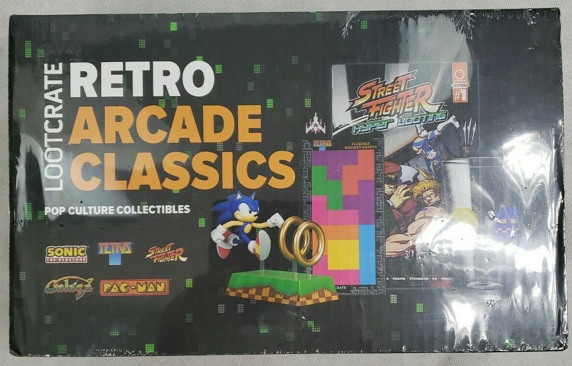 LootCrate Retro Arcade Classics - Pop Culture Collectibles  New in Sealed Box