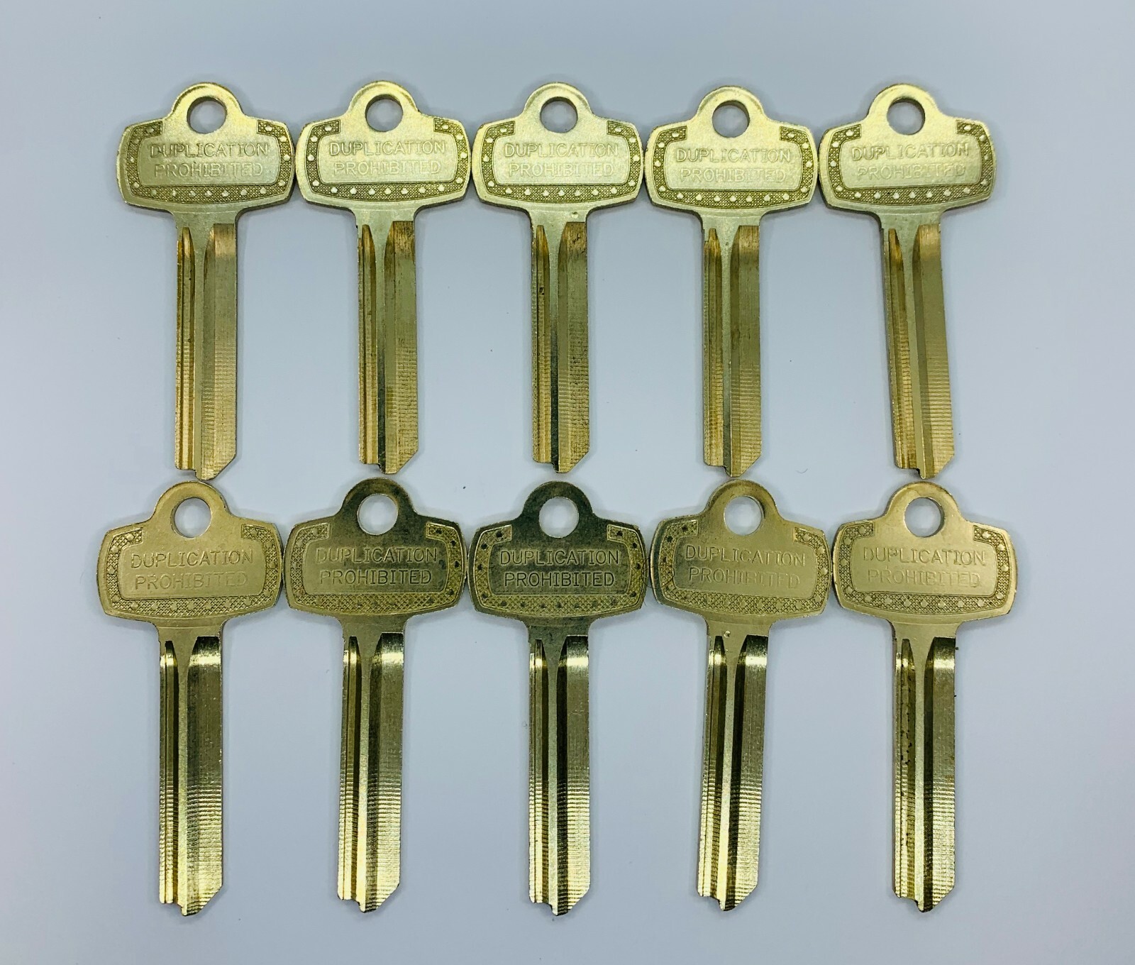 Lot of 10 Nickel Silver A1114B 1A1B1 Type Key Blanks for Best B Keyway: