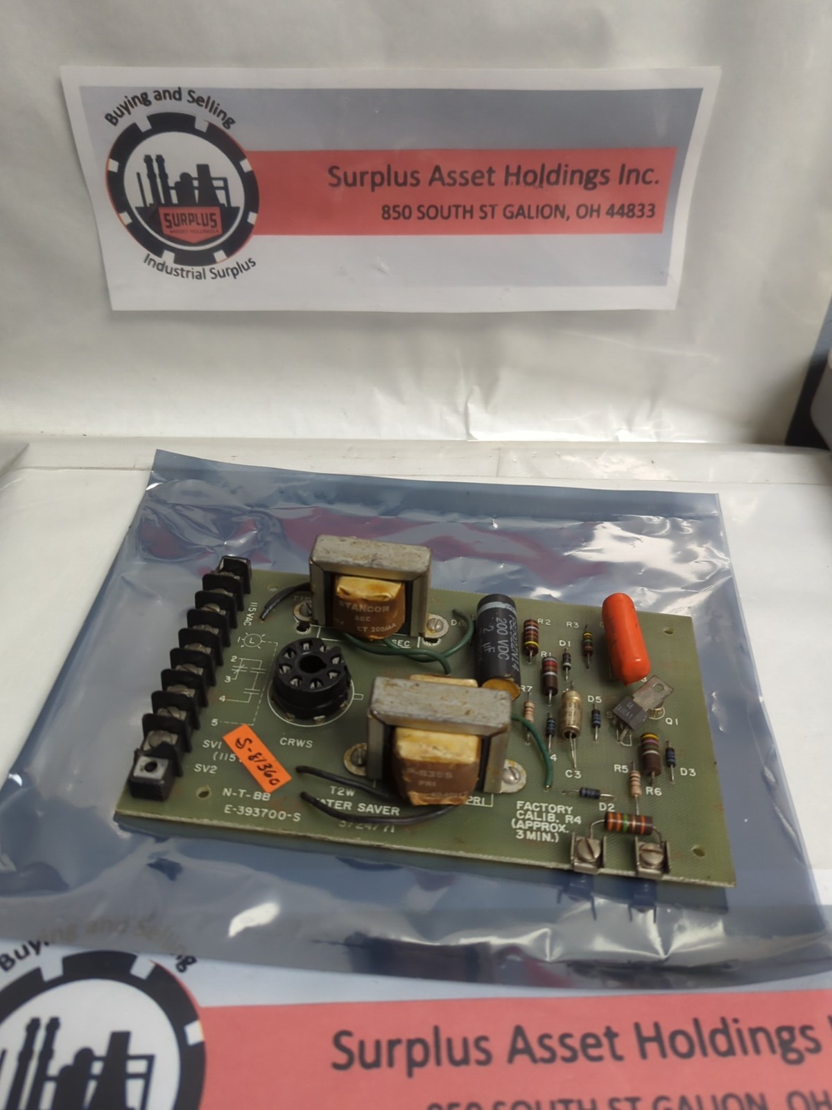 WATER VSAVER,E-395700-S,CIRCUIT BOARD PRE-OWNED