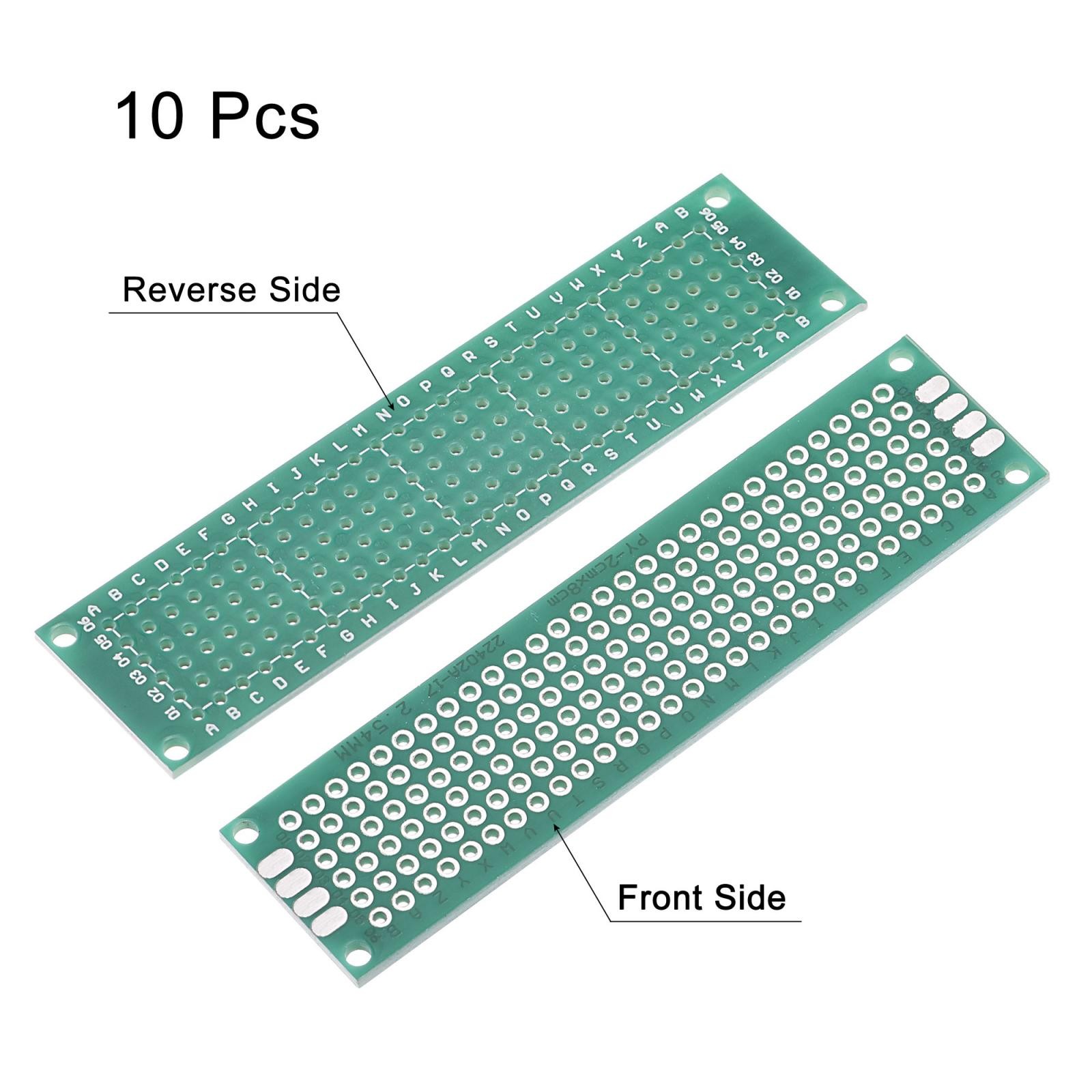 10Pcs PCB Board Single Sided Printed Circuit Prototyping Boards 20mmx80mm