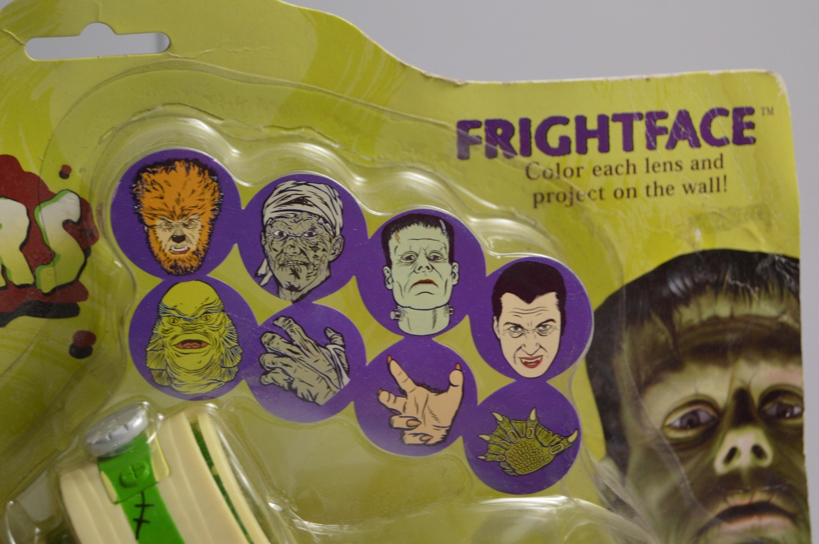Universal Studios Monsters Frightface NIP Halloween Frankenstein Light Projector
